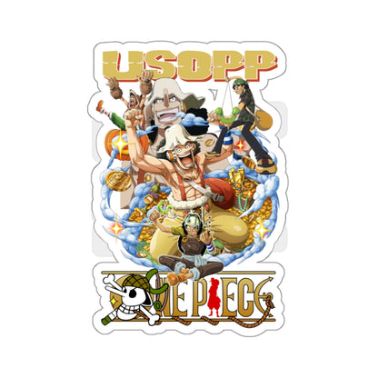 Usopp’s Legendary Collage Sticker – The Sniper King’s Greatest Hits!