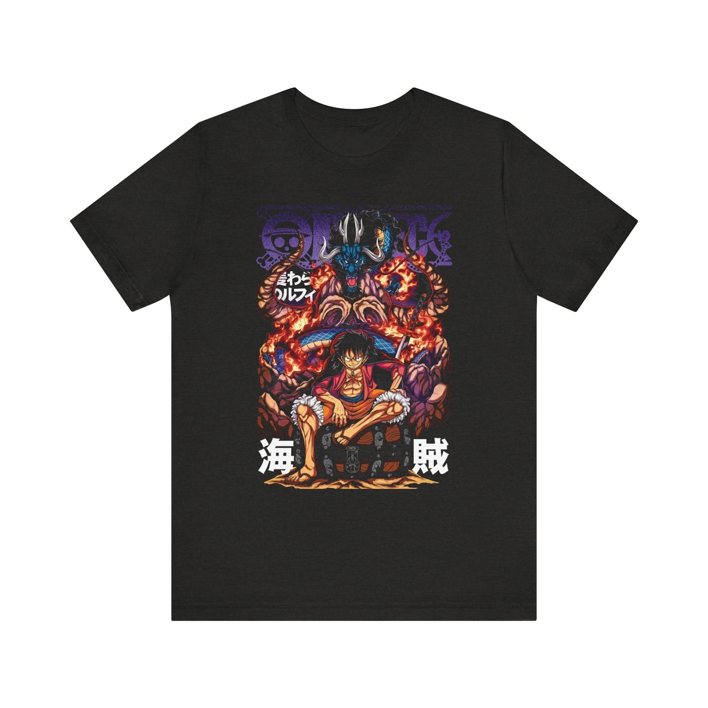 Luffy vs. Kaido Flame Tee – One Piece Wano Arc Graphic T-Shirt