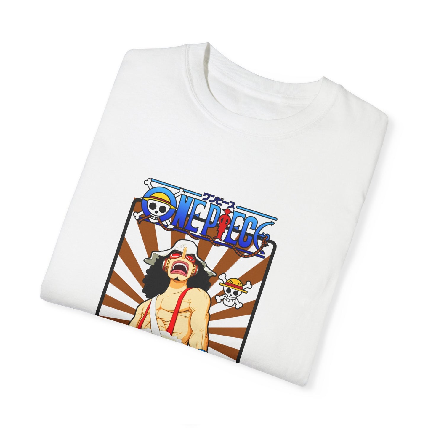 Garment-Dyed Usopp T-Shirt – One Piece Sniper King’s Courage