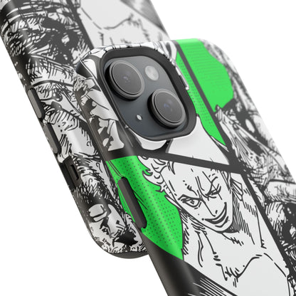 Zoro Magnetic Tough iPhone Case – Embrace the Spirit of the Swordsman