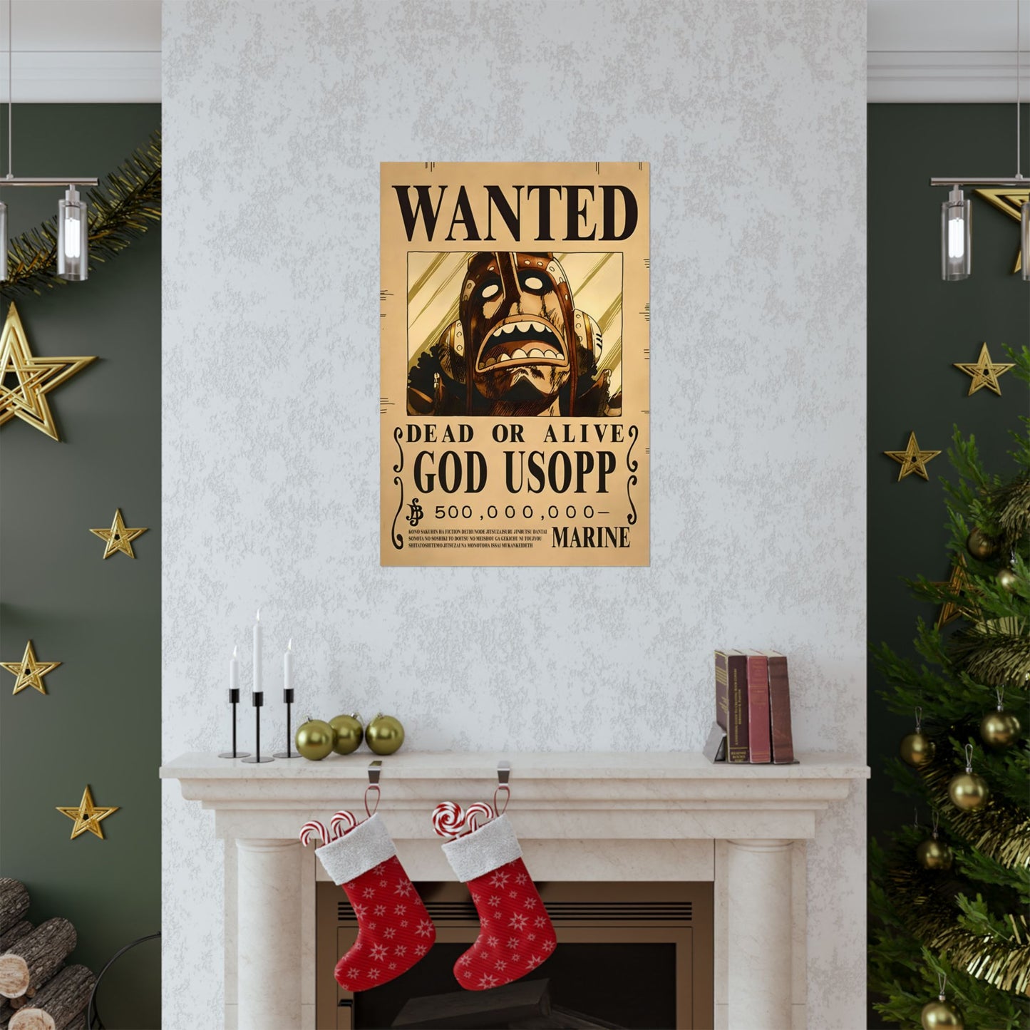 One Piece God Usopp Wanted Poster - Premium Matte Art Print