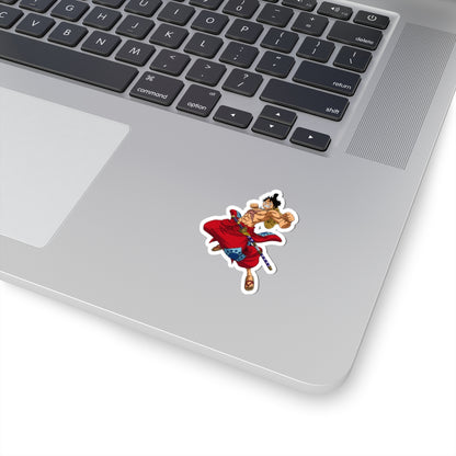 Monkey D. Luffy Wano Style Kiss-Cut Sticker – Samurai Determination