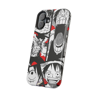 Luffy & Gear 5 Manga Tough Magnetic iPhone Case – Bold Adventure Design