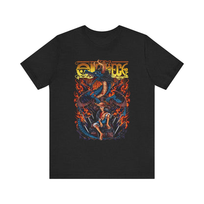 Monkey D. Luffy Flame Dragon Tee – One Piece Inspired Graphic T-Shirt