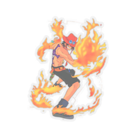 Portgas D. Ace Fire Fist Kiss-Cut Sticker – Flames of the Pirate King