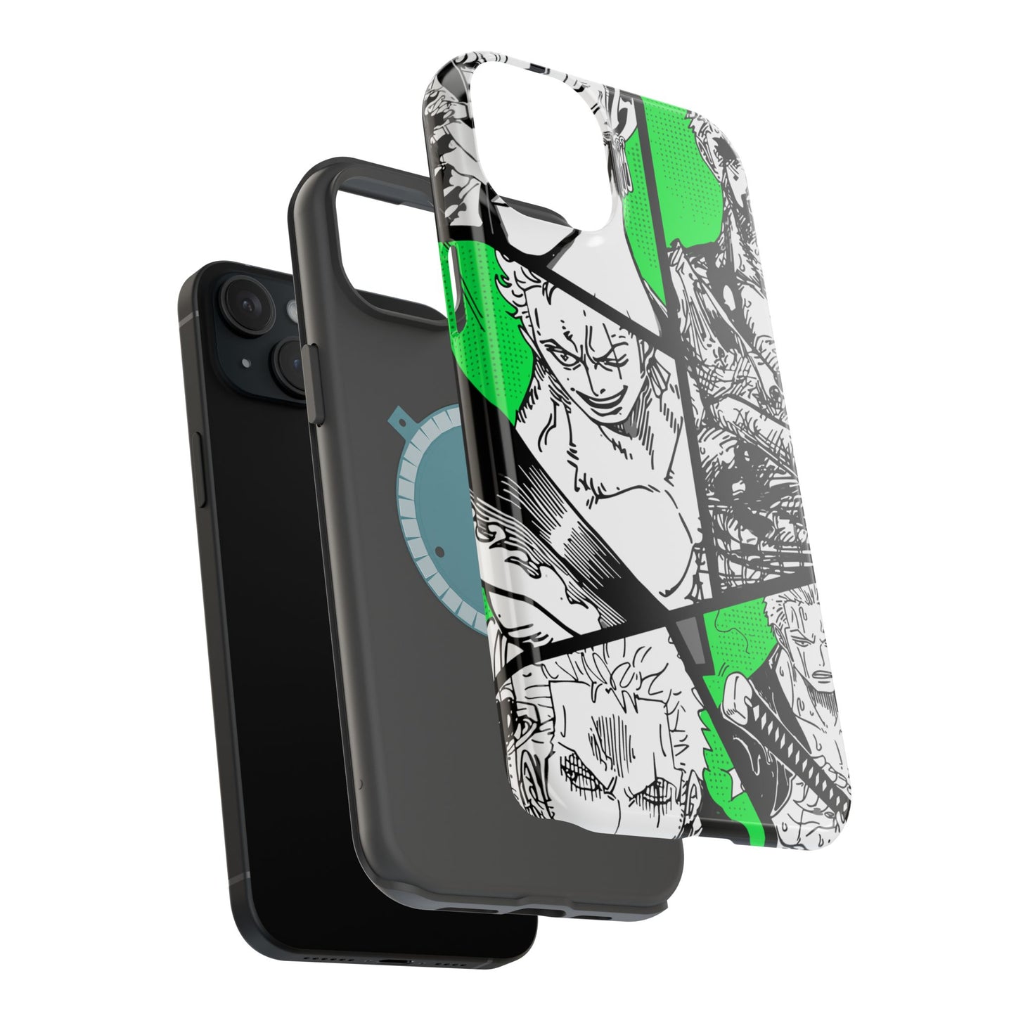 Zoro Magnetic Tough iPhone Case – Embrace the Spirit of the Swordsman