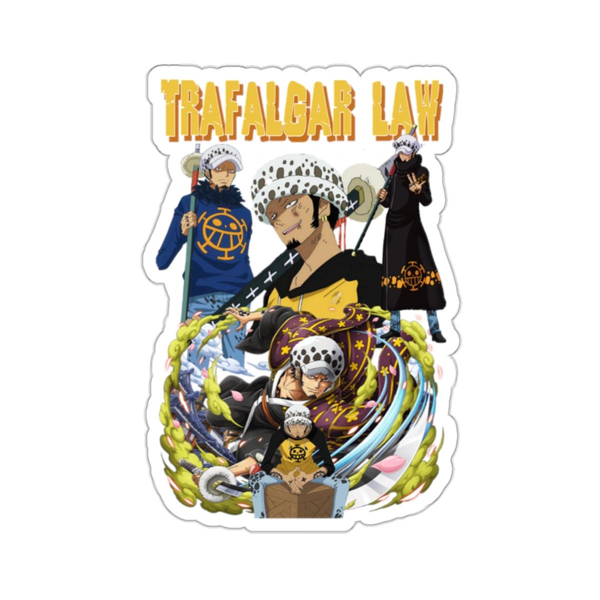 Trafalgar Law Sticker – Embody the Surgeon of Death’s Style