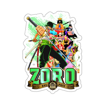 Zoro Epic Montage Sticker – Unleash the Swordsman’s Spirit