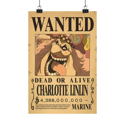 One Piece Big Mom Wanted Poster - Premium Matte Art Print