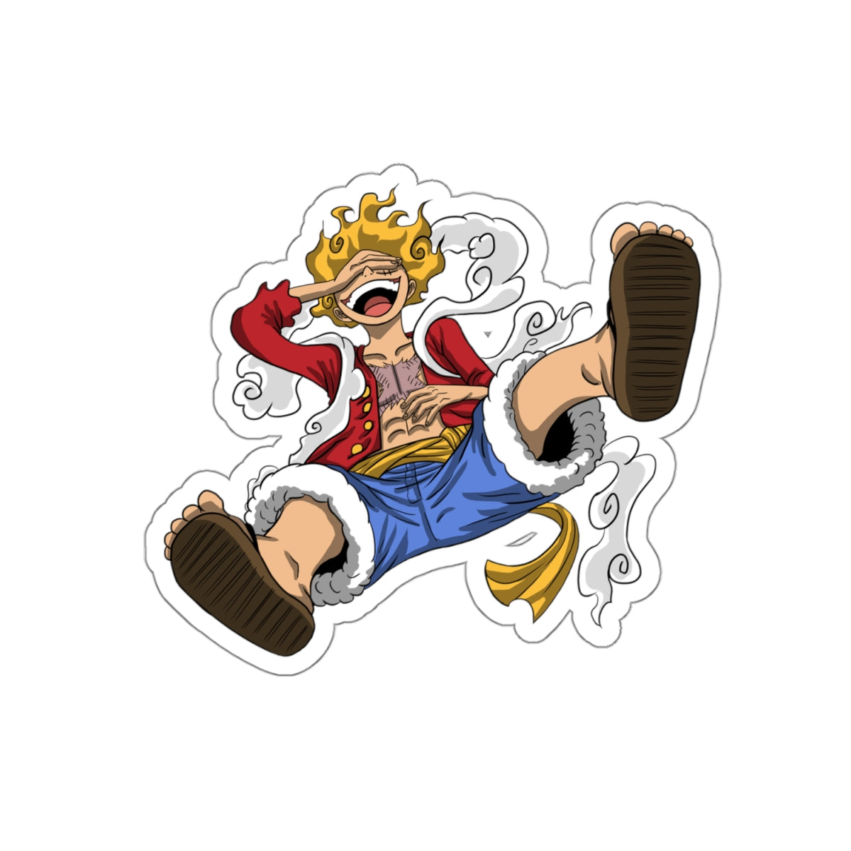 Gear 5 Luffy Sticker – Unleash Joy and Chaos