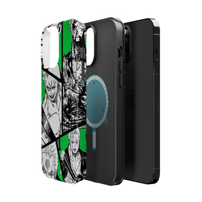 Zoro Magnetic Tough iPhone Case – Embrace the Spirit of the Swordsman