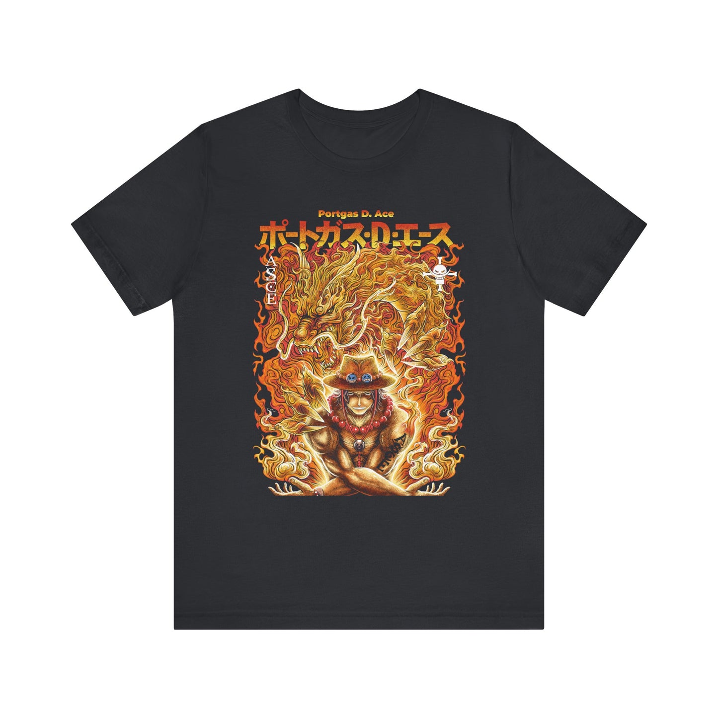 Portgas D. Ace Flame Dragon Tee – One Piece Fire Fist Graphic T-Shirt