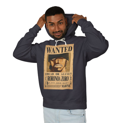 Roronoa Zoro Wanted Poster Hoodie – One Piece Pirate Hoodie