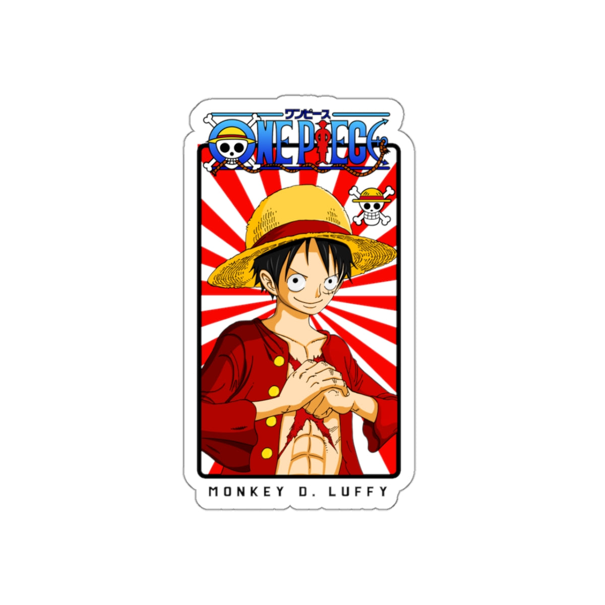 Monkey D. Luffy Adventure Vinyl Sticker – One Piece