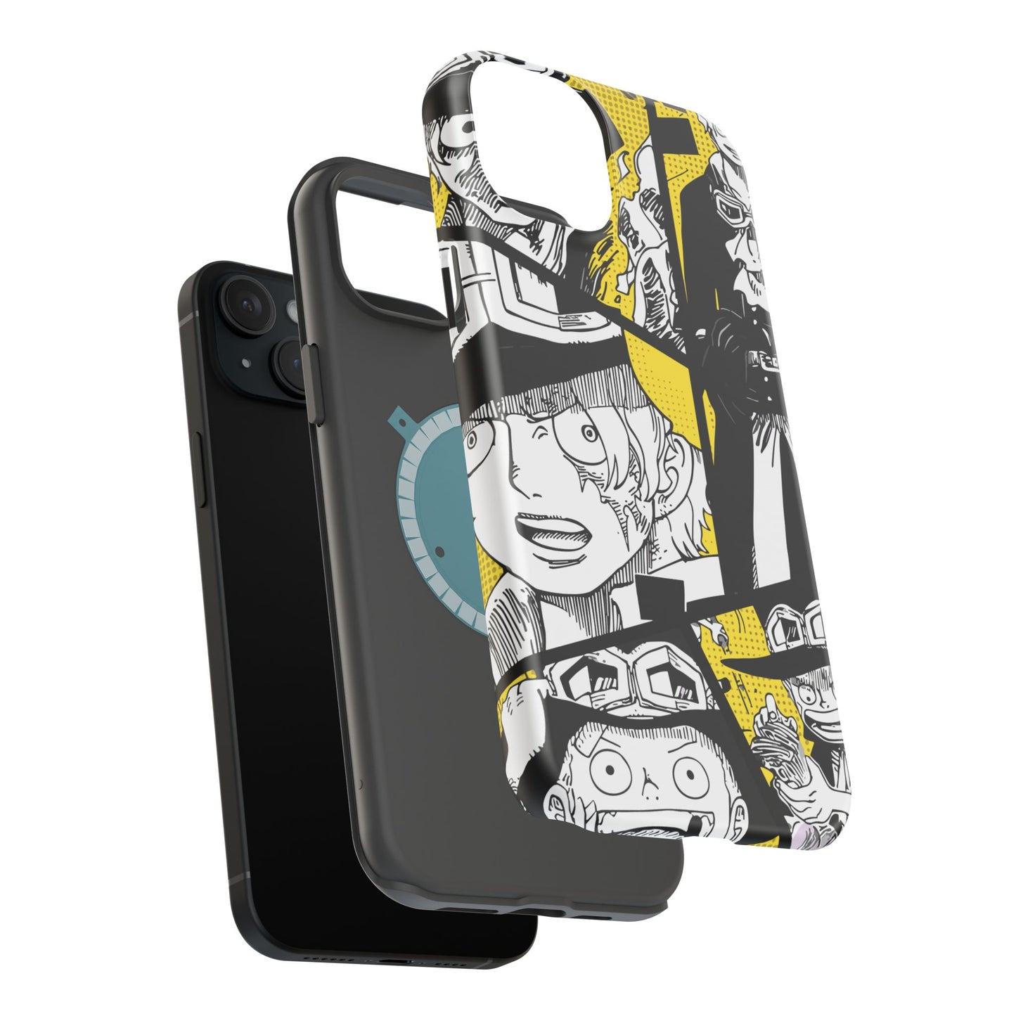 Sabo Yellow Manga Magnetic iPhone Case – Revolutionary Flame Design