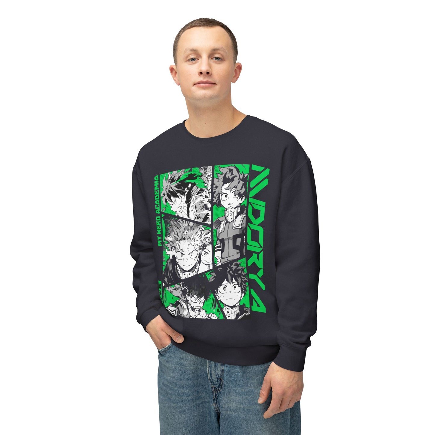 Izuku Midoriya Crewneck Sweatshirt - My Hero Academia Heroic Design