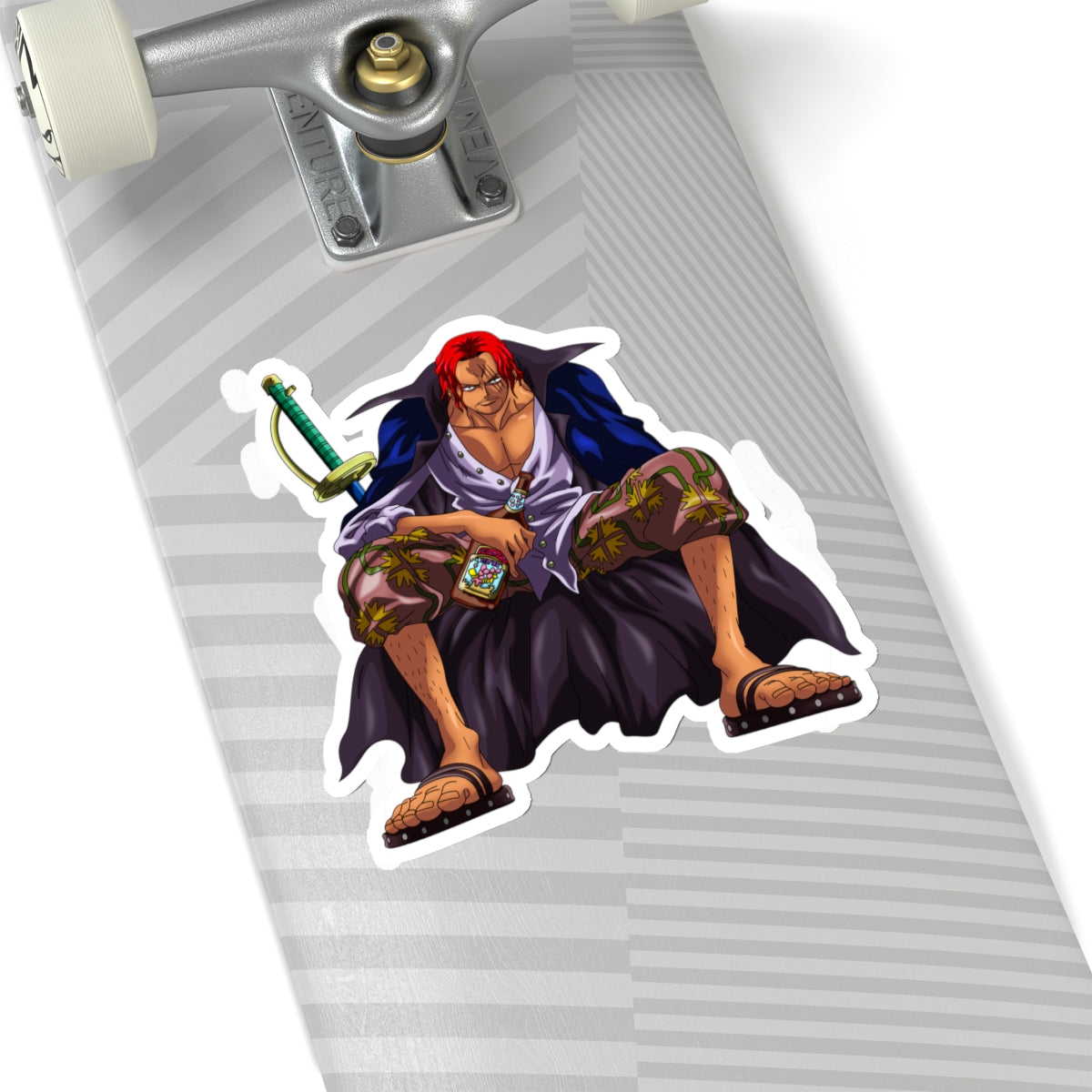 Shanks Kiss-Cut Sticker – The Legendary Red-Haired Pirate