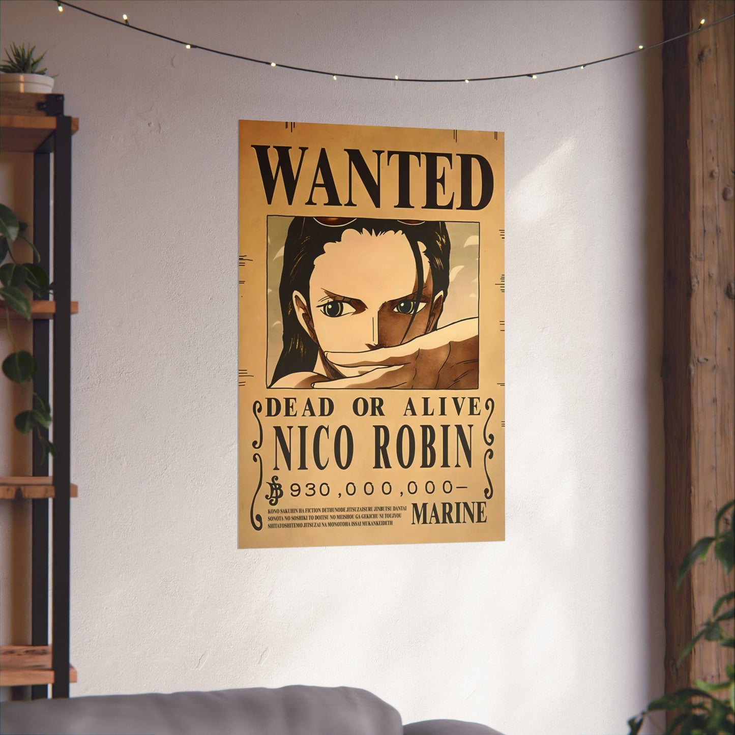 One Piece Nico Robin Wanted Poster - Premium Matte Art Print