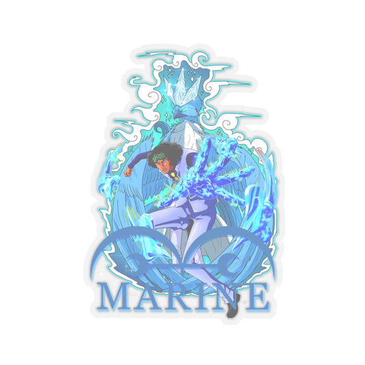 Aokiji Marine Vinyl Sticker - Ice and Justice Tribute