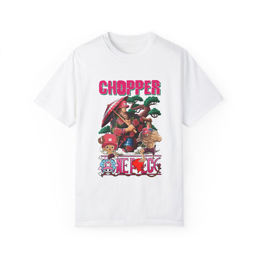 Garment-Dyed Tony Tony Chopper Samurai T-Shirt – One Piece Heroic Design