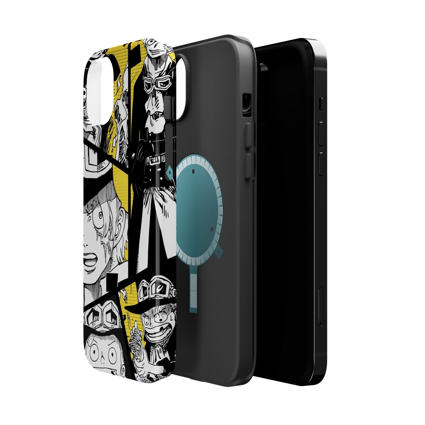 Sabo Yellow Manga Magnetic iPhone Case – Revolutionary Flame Design