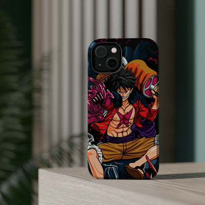 Monkey D. Luffy Magnetic Tough Case – Bold Straw Hat Captain Design