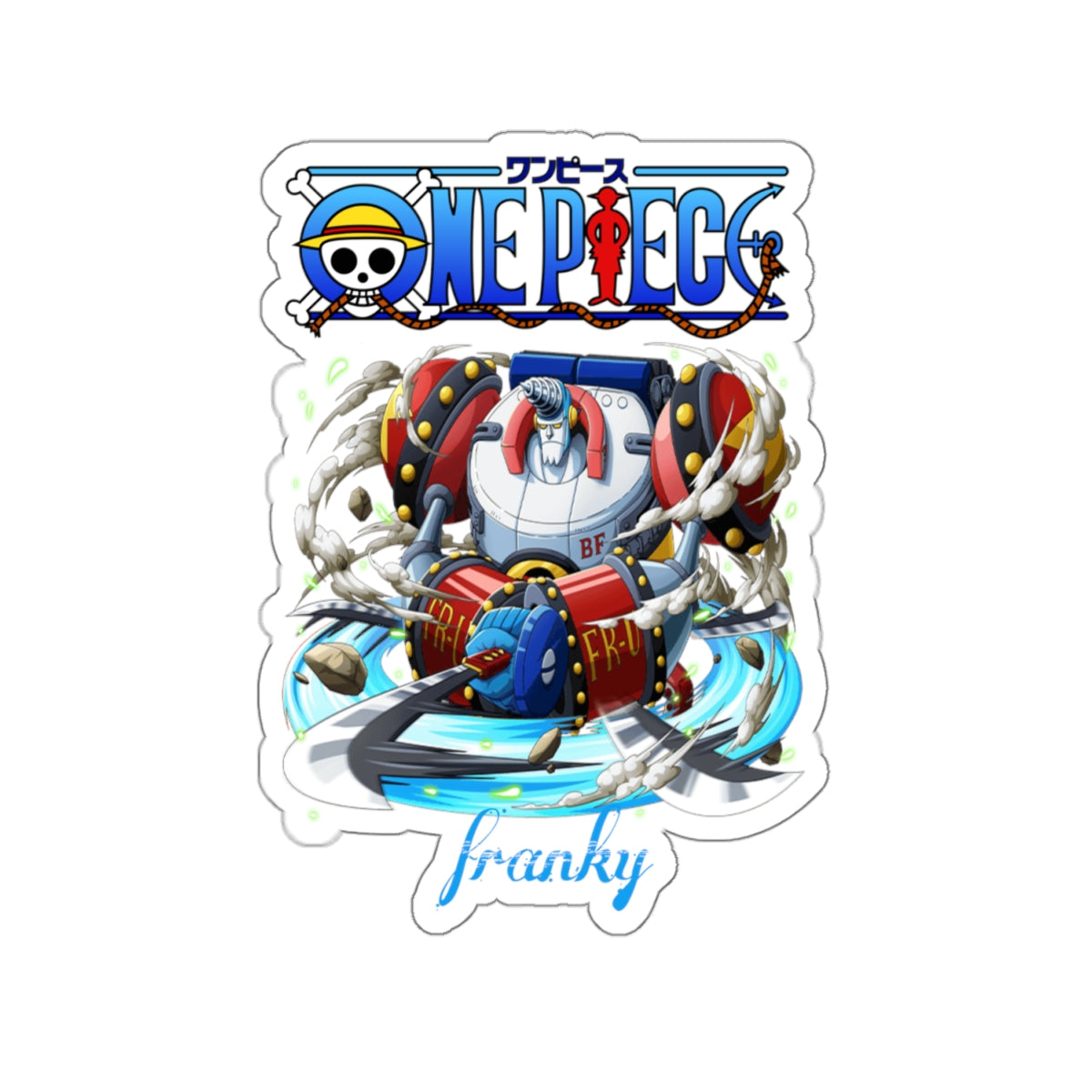 Franky BF-37 Sticker – Super Bold and Mechanized Style