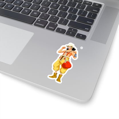 Usopp Warrior Pose Kiss-Cut Sticker