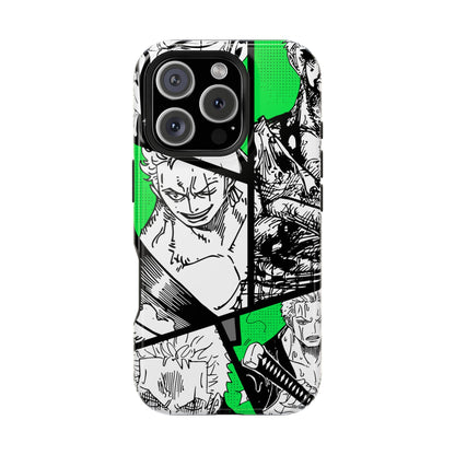 Zoro Magnetic Tough iPhone Case – Embrace the Spirit of the Swordsman