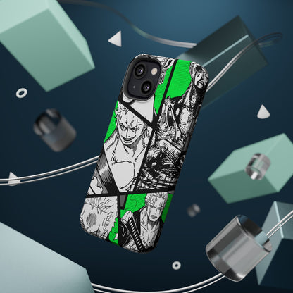 Zoro Magnetic Tough iPhone Case – Embrace the Spirit of the Swordsman