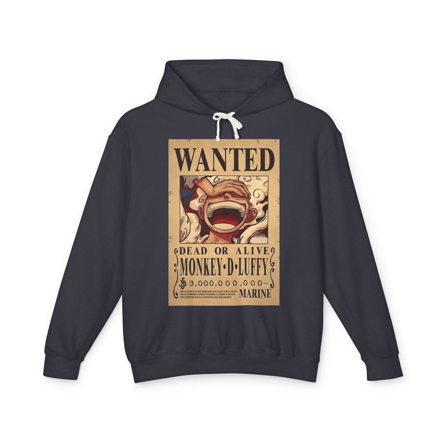 Monkey D. Luffy Wanted Poster Hoodie – One Piece Pirate Captain