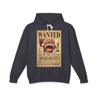 Monkey D. Luffy Wanted Poster Hoodie – One Piece Pirate Captain