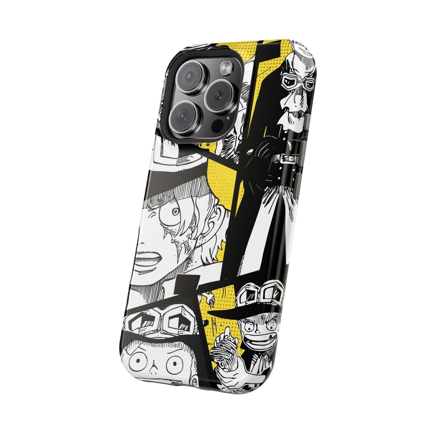 Sabo Yellow Manga Magnetic iPhone Case – Revolutionary Flame Design