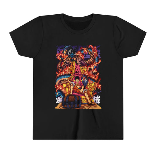 One Piece Luffy Pirate King Throne Kids Tee – Kaido Showdown