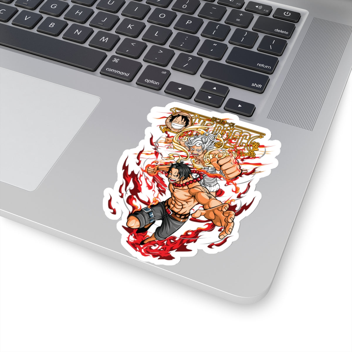 Ace and Luffy One Piece Kiss-Cut Sticker - Fire Fist Action