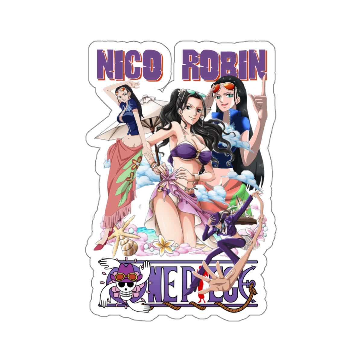 Nico Robin Vinyl Sticker – One Piece Character Design