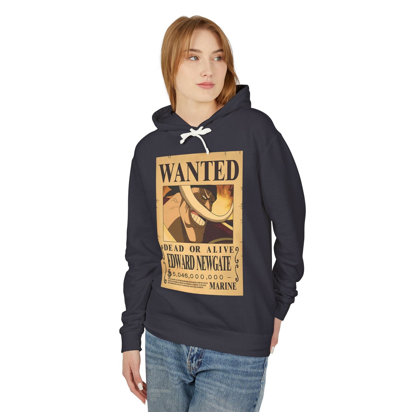 Edward Newgate (Whitebeard) Wanted Poster Hoodie – One Piece