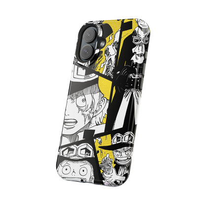 Sabo Yellow Manga Magnetic iPhone Case – Revolutionary Flame Design