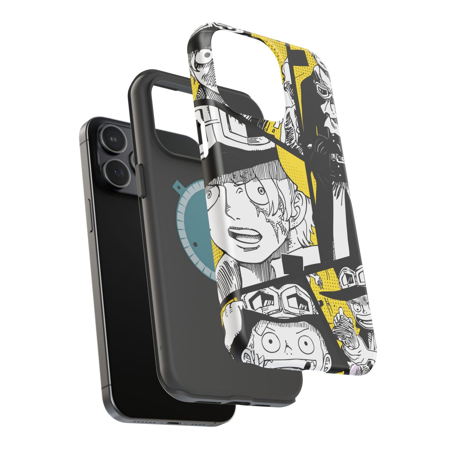 Sabo Yellow Manga Magnetic iPhone Case – Revolutionary Flame Design