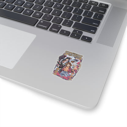 Luffy One Piece Kiss-Cut Sticker – Base Form, Gear 4, and Gear 5 Evolution