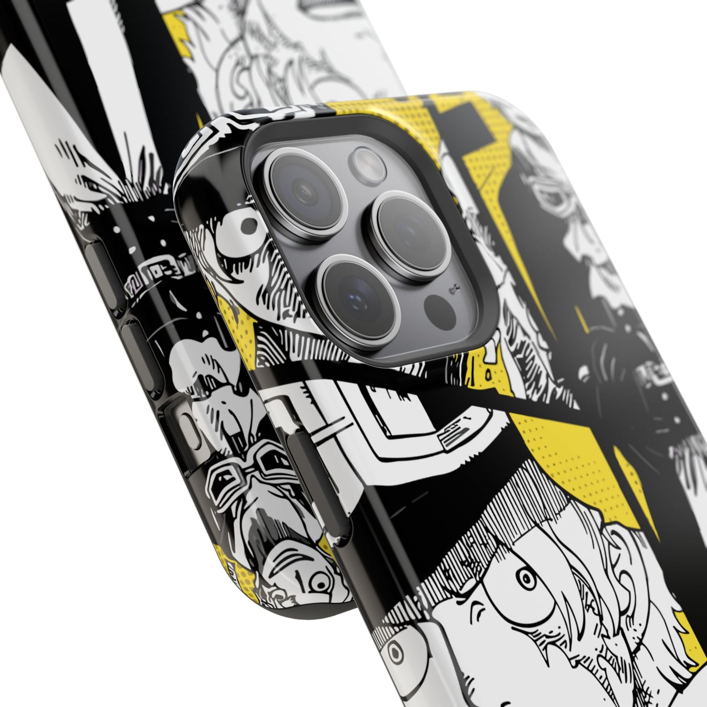 Sabo Yellow Manga Magnetic iPhone Case – Revolutionary Flame Design