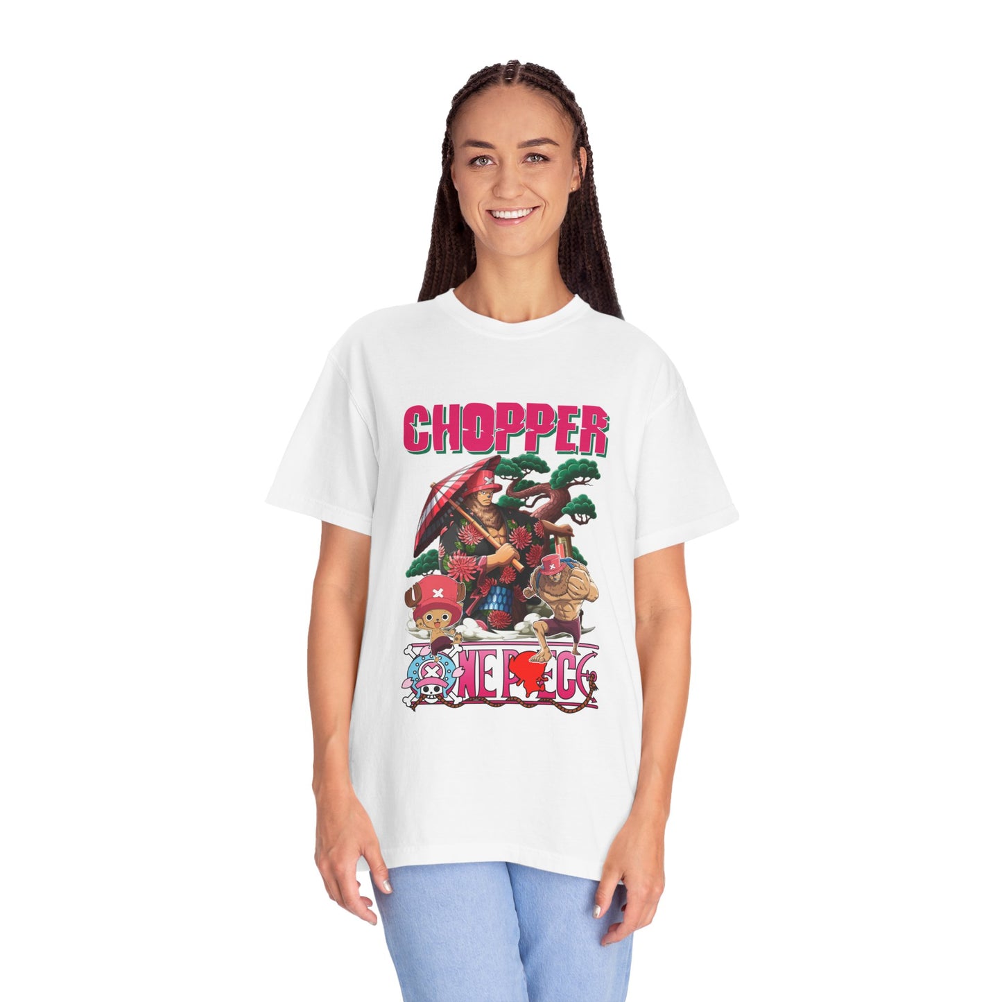 Garment-Dyed Tony Tony Chopper Samurai T-Shirt – One Piece Heroic Design