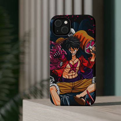 Monkey D. Luffy Magnetic Tough Case – Bold Straw Hat Captain Design