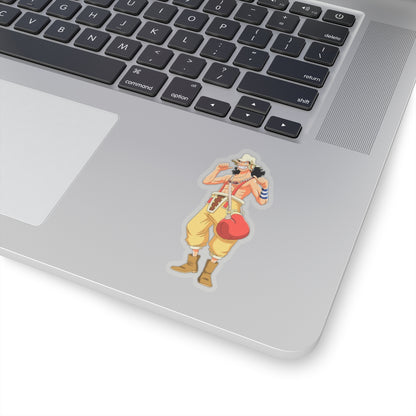 Usopp Warrior Pose Kiss-Cut Sticker