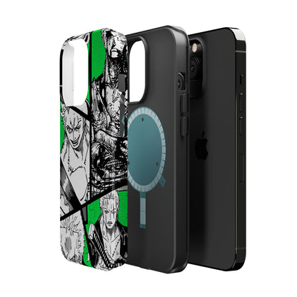 Zoro Magnetic Tough iPhone Case – Embrace the Spirit of the Swordsman