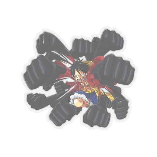 Luffy Gear Second Action Kiss-Cut Sticker – Explosive Power Unleashed