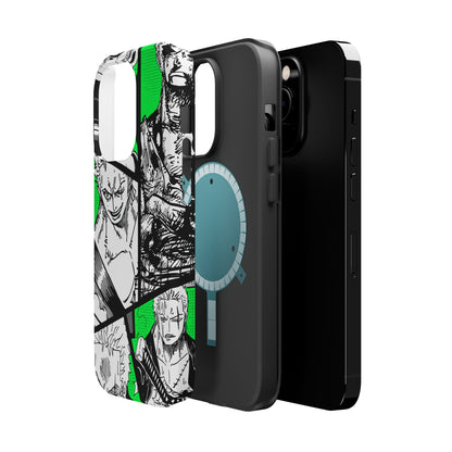 Zoro Magnetic Tough iPhone Case – Embrace the Spirit of the Swordsman