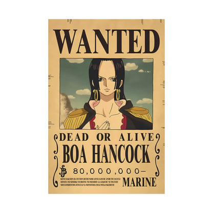 One Piece Boa Hancock Wanted Poster - Premium Matte Art Print