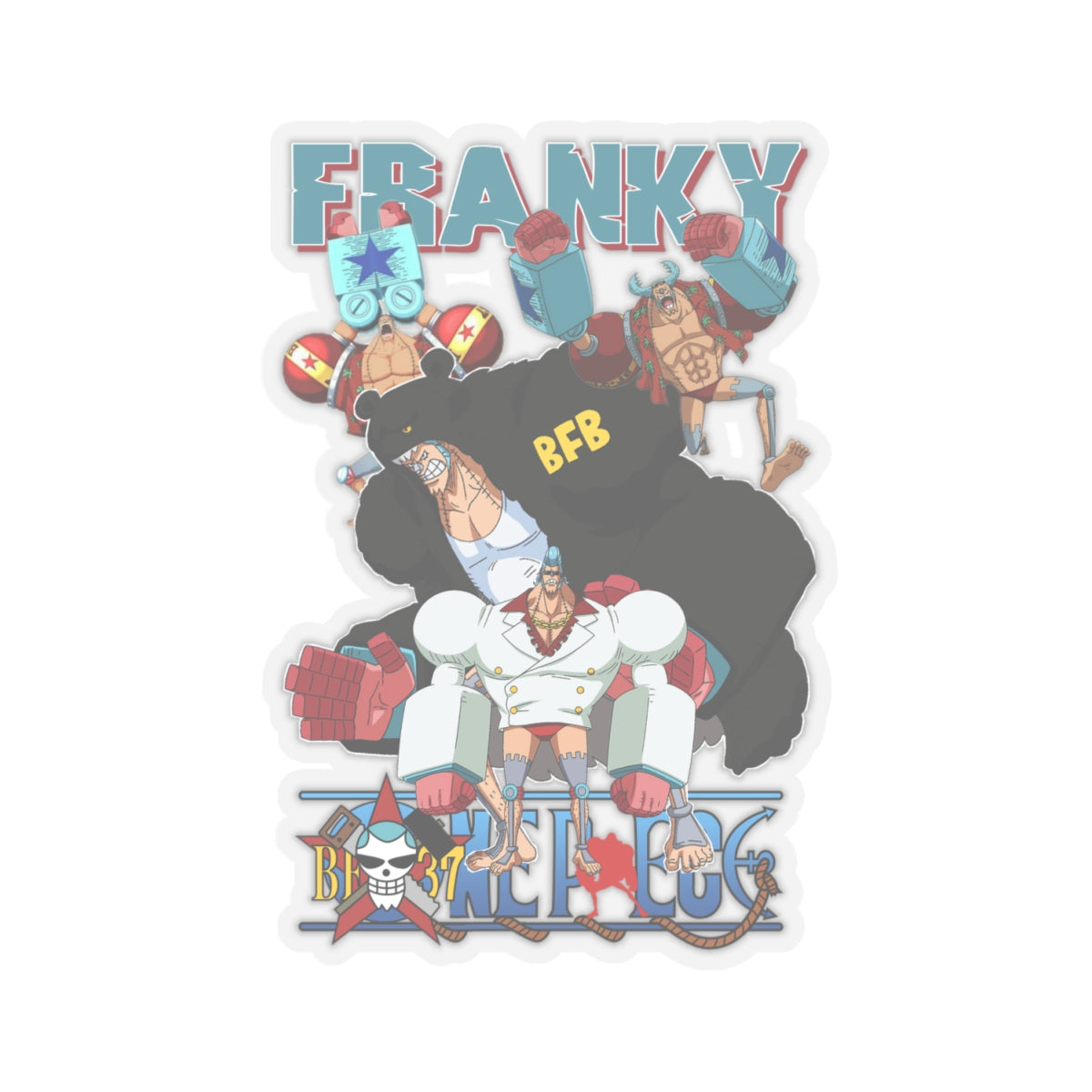 Franky Vinyl Sticker - One Piece