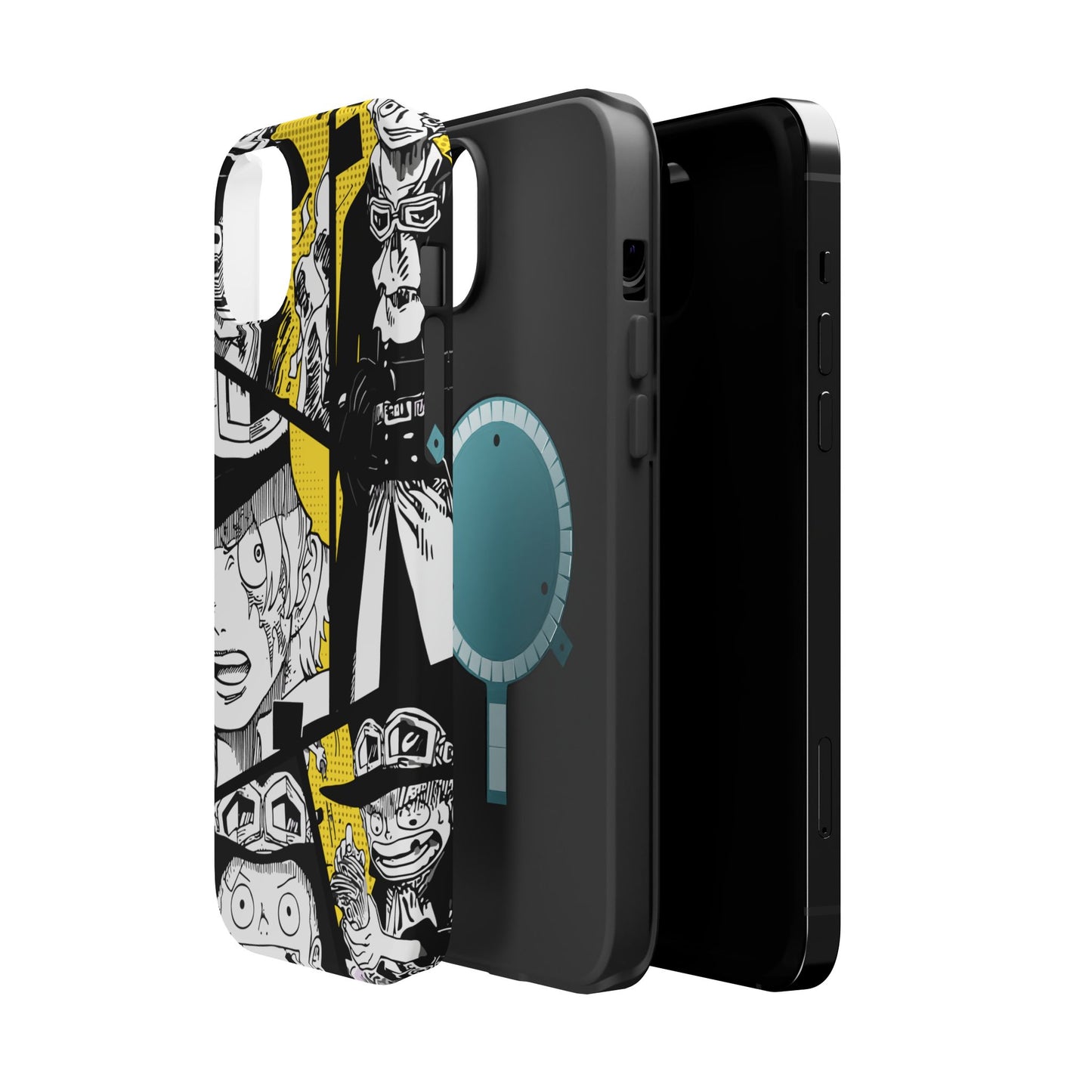 Sabo Yellow Manga Magnetic iPhone Case – Revolutionary Flame Design